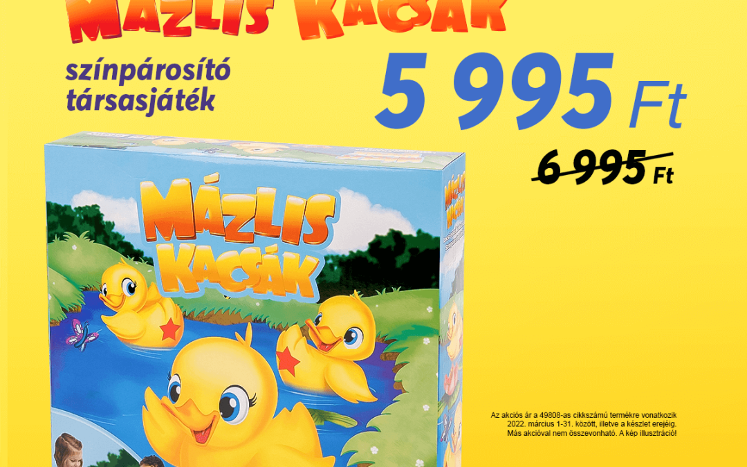 A hónap játéka: Mázlis kacsák társasjáték!