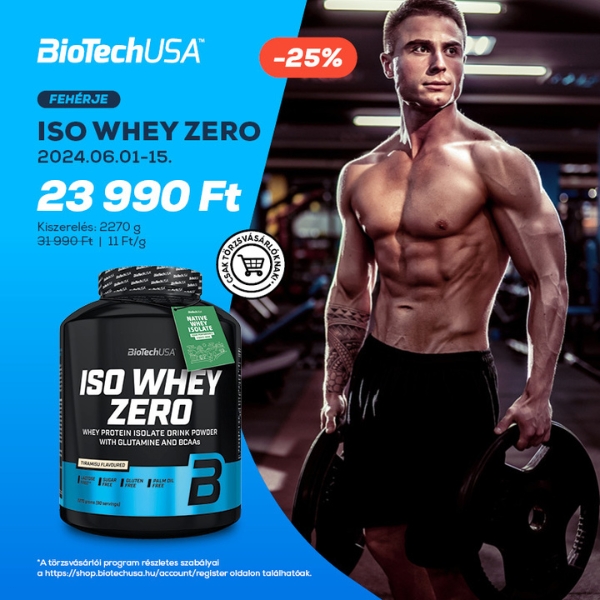 BioTechUSA: Iso Whey Zero akció