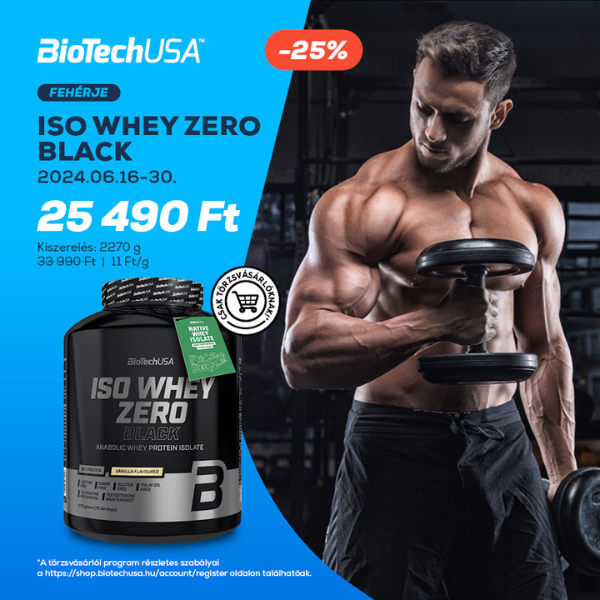 BioTechUSA: Iso Whey Zero Black akció