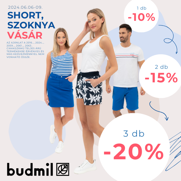 Budmil: Short, szoknya akció