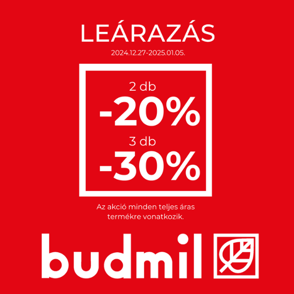 Budmil: Leárazás