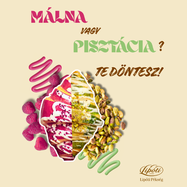 Lipóti Pékség: Málna és Pisztácia