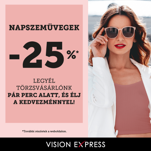 Vision Express: 25% kedvezmény