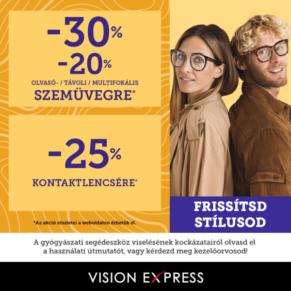 Vision Express: Akár 40% kedvezmény