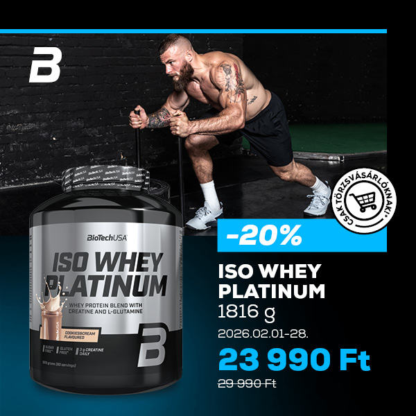 BioTechUSA: Iso Whey Platinum akció