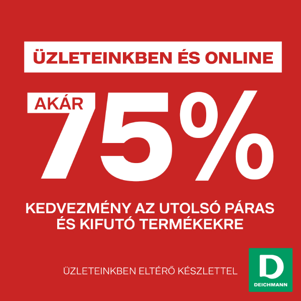 Deichmann: Óriási kedvezmények