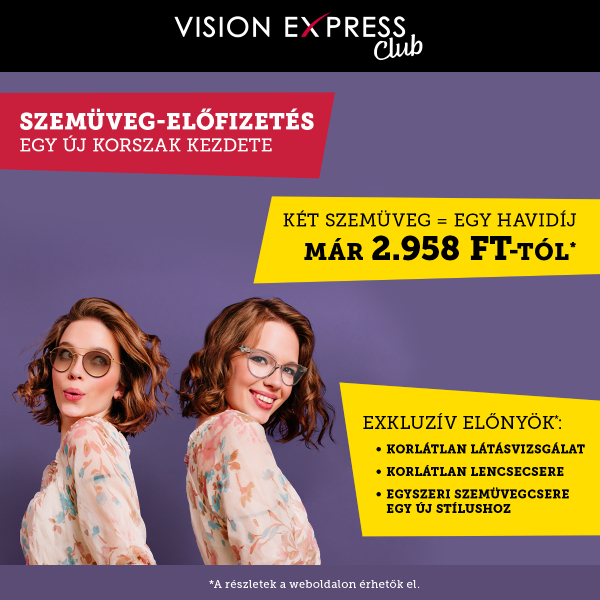 Vision Express: szemüveg-előfizetés