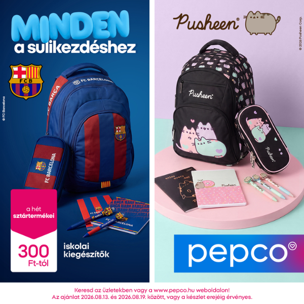 Pepco: FC Barcelona és a Pusheen kollekciók