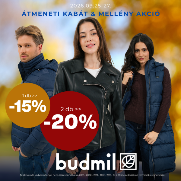 Budmil: Akár 20% kedvezmény