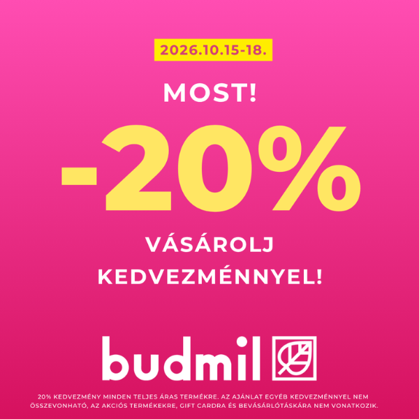 Budmil: 20% kedvezmény